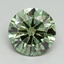 3.00 Ct. Fancy Vivid Green Round Lab Grown Diamond