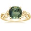 18K Yellow Gold Budding Willow Solitaire Ring, smalltop view