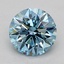 0.71 Ct. Fancy Vivid  Blue Round Lab Grown Diamond