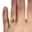 The Ebele Ring, smallzoomed in top view on a hand