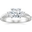 18K White Gold Petite Twisted Vine Three Stone Diamond Ring (2/5 ct. tw.), smalltop view