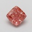 0.83 Ct. Fancy Vivid Pink Cushion Lab Grown Diamond
