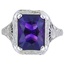 Art Nouveau Amethyst Vintage Ring