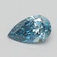 0.54 Ct. Fancy Vivid Blue Pear Lab Grown Diamond
