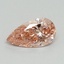 0.51 Ct. Fancy Vivid Pink Pear Lab Grown Diamond