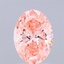 1.54 Ct. Fancy Vivid Pink Oval Lab Grown Diamond