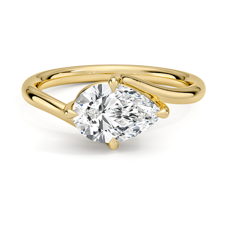 18K Yellow Gold East-West Atelier Diamond Ring