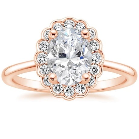 14K Rose Gold Violette Diamond Ring