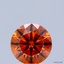 0.33 Ct. Fancy Deep  Orange Round Lab Grown Diamond