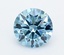 1.53 Ct. Fancy Vivid  Blue Round Lab Grown Diamond