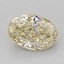 1.08 Ct. Fancy Light Yellow Oval Lab Grown Diamond