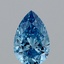 0.86 Ct. Fancy Vivid Blue Pear Lab Grown Diamond