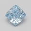 1.56 Ct. Fancy Vivid Blue Cushion Lab Grown Diamond