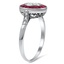 The Hani Ring, smalltop view on a hand