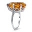 The Faris Ring, smalltop view on a hand