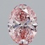 1.20 Ct. Fancy Vivid Pink Oval Lab Grown Diamond