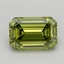0.53 Ct. Fancy Vivid Green Emerald Lab Grown Diamond