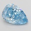 4.04 Ct. Fancy Vivid Blue Pear Lab Grown Diamond