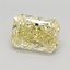 1.17 Ct. Fancy Intense Yellow Radiant Lab Grown Diamond