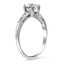 The Britt Ring, smalltop view on a hand