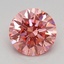 1.14 Ct. Fancy Vivid Pink Round Lab Grown Diamond