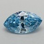 0.60 Ct. Fancy Vivid Blue Marquise Lab Grown Diamond