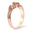 The Francene Ring, smalltop view on a hand