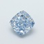 1.19 Ct. Fancy Vivid  Blue Cushion Lab Grown Diamond