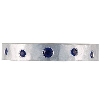 Custom Organically Placed Sapphire Ring