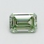 1.02 Ct. Fancy Intense Pacific Green Emerald Lab Grown Diamond