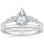 Platinum Luxe Cometa Diamond Ring (1/3 ct. tw.) with Petite Comfort Fit Wedding Ring