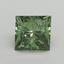 1.01 Ct. Fancy Vivid Pacific Green Princess Lab Grown Diamond