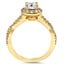 Romantic Infinity Halo Ring, smallside view