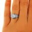 The Valletta Ring, smalltop view on a hand