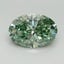 1.63 Ct. Fancy Vivid Green Oval Lab Grown Diamond