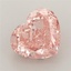 2.88 Ct. Fancy Vivid Pink Heart Lab Grown Diamond