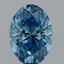 1.92 Ct. Fancy Vivid Blue Oval Lab Grown Diamond
