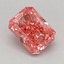 1.00 Ct. Fancy Vivid Pink Radiant Lab Grown Diamond