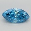 1.00 Ct. Fancy Vivid Blue Marquise Lab Grown Diamond