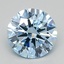 1.00 Ct. Fancy Vivid  Blue Round Lab Grown Diamond
