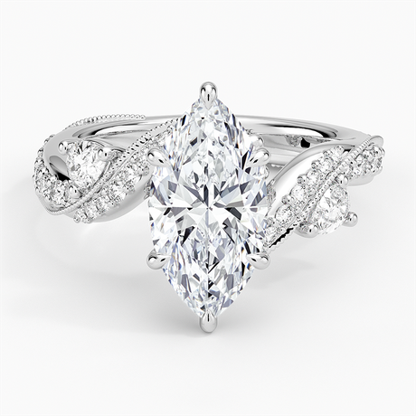 Platinum Grand Camellia Diamond Ring