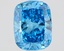 1.51 Ct. Fancy Vivid Blue Cushion Lab Grown Diamond