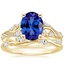 14K Yellow Gold Begonia Vine Diamond Ring (1/2 ct. tw.) with Winding Willow Diamond Ring