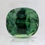 7.4x6.7mm Unheated Teal Cushion Montana Sapphire