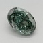1.01 Ct. Fancy Vivid Green Oval Lab Grown Diamond