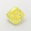 4.01 Ct. Fancy Intense Yellow Cushion Lab Grown Diamond