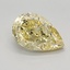 1.60 Ct. Fancy Intense Yellow Pear Lab Grown Diamond