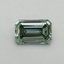0.42 Ct. Fancy Vivid Pacific Green Emerald Lab Grown Diamond
