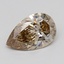 0.71 Ct. Light  Brown Pear Lab Grown Diamond