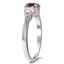 The Nomi Ring, smalltop view on a hand